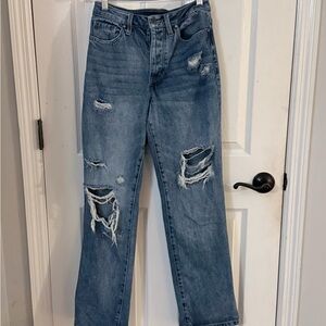 Grace and Lace size 6 never worn. Casual Blue relaxed boyfriend jeans